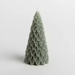 Candles>Kirklands Home Light Christmas Tree Pillar Candle, 5 in. Green