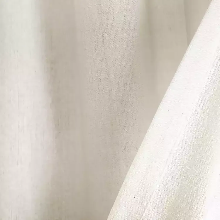 Kirklands Home Light Linen Lace Curtain Valance Ivory Best