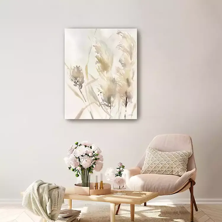 Kirklands Home Light Pampas Grasses Canvas Art Print, 24x30 in. Hot