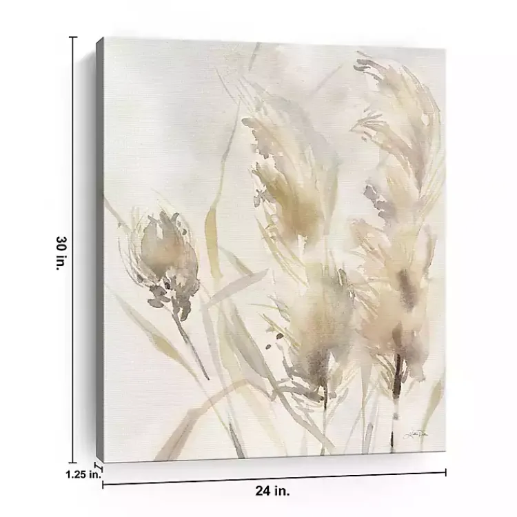 Kirklands Home Light Pampas Grasses Canvas Art Print, 24x30 in. Hot