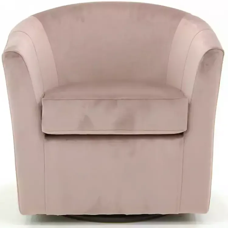 Kirklands Home Light Swivel Barrel Accent Chair Pink Discount
