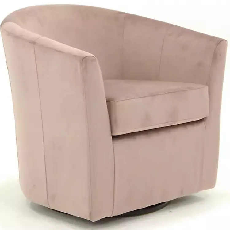 Kirklands Home Light Swivel Barrel Accent Chair Pink Discount
