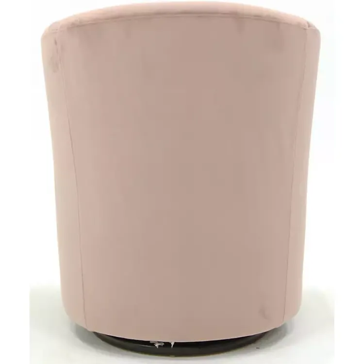 Kirklands Home Light Swivel Barrel Accent Chair Pink Discount