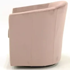 Kirklands Home Light Swivel Barrel Accent Chair Pink Discount