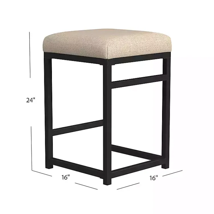 Kirklands Home Light Upholstered Counter Stool Tan Best
