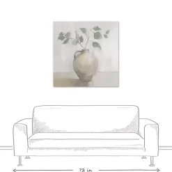 Kirklands Home Light Vase Botanical Canvas Art Print Clearance