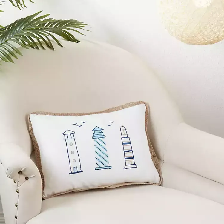 Pillows>Kirklands Home Lighthouse Harmony Lumbar Pillow