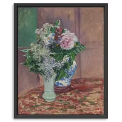 Kirklands Home Lilacs and Peonies Framed Canvas Art Print Outlet