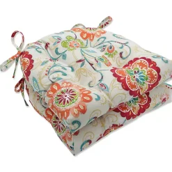 Kirklands Home Lily Paisley Tufted Outdoor Seat Cushion, Set of 2 Discount