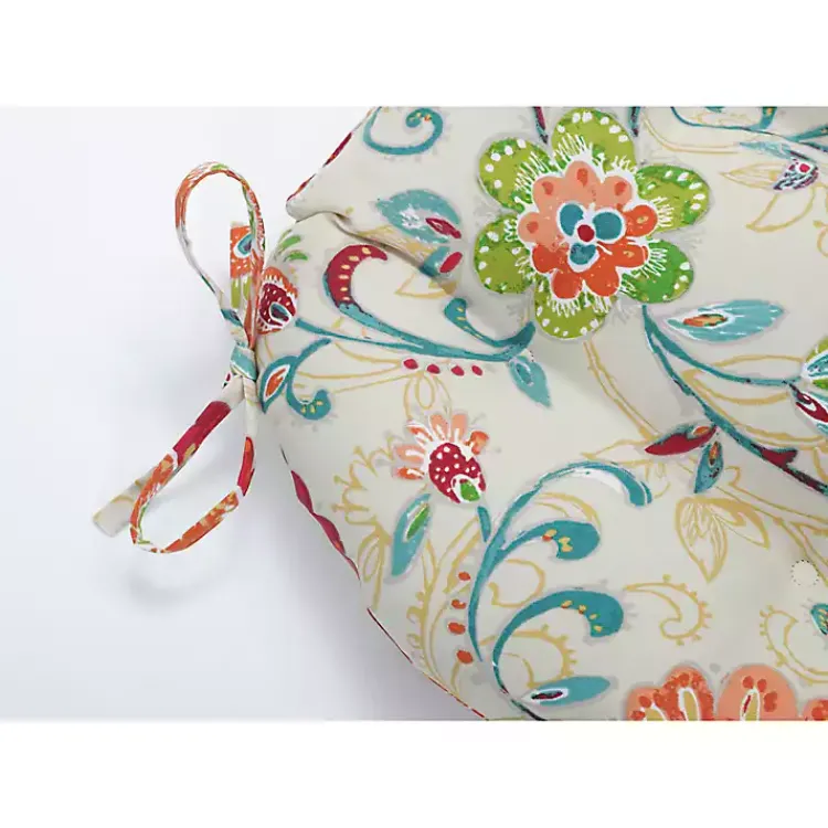 Kirklands Home Lily Paisley Tufted Outdoor Seat Cushion, Set of 2 Discount