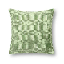 Kirklands Home Lime Woven Geometric Outdoor Throw Pillow Green Online