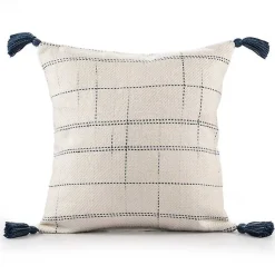 Pillows>Kirklands Home Linear Dashes Indoor/Outdoor Pillow Ivory