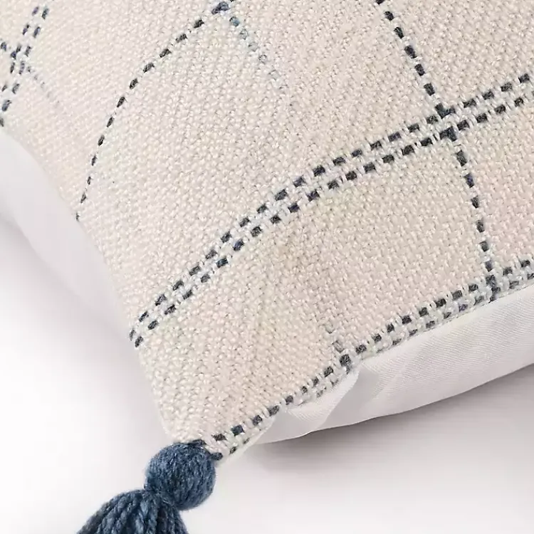 Pillows>Kirklands Home Linear Dashes Indoor/Outdoor Pillow Ivory