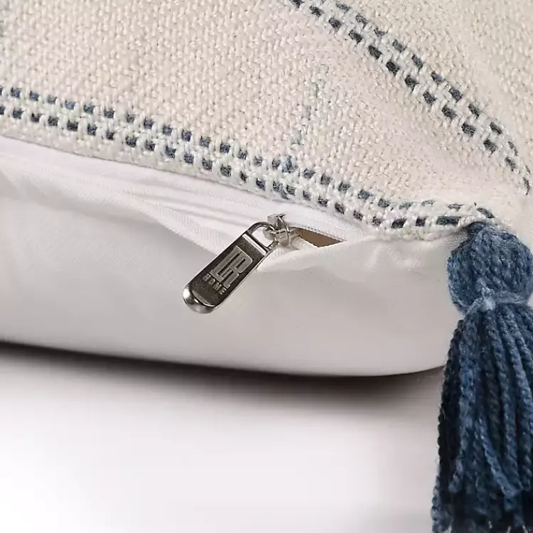 Pillows>Kirklands Home Linear Dashes Indoor/Outdoor Pillow Ivory