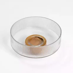 Kirklands Home Linear Glass Serving Bowl Clearance