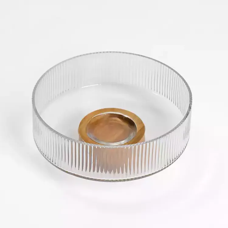 Kirklands Home Linear Glass Serving Bowl Clearance