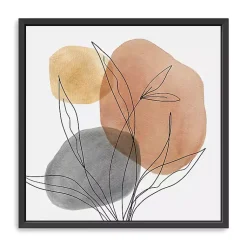 Kirklands Home Linear Leaf Trio Framed Canvas Art Print Online