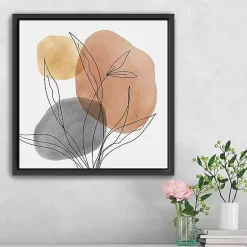 Kirklands Home Linear Leaf Trio Framed Canvas Art Print Online