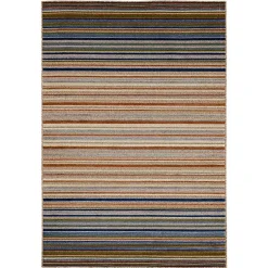 Kirklands Home Linear Seaside Outdoor Area Rug, 6x9 Multi Discount