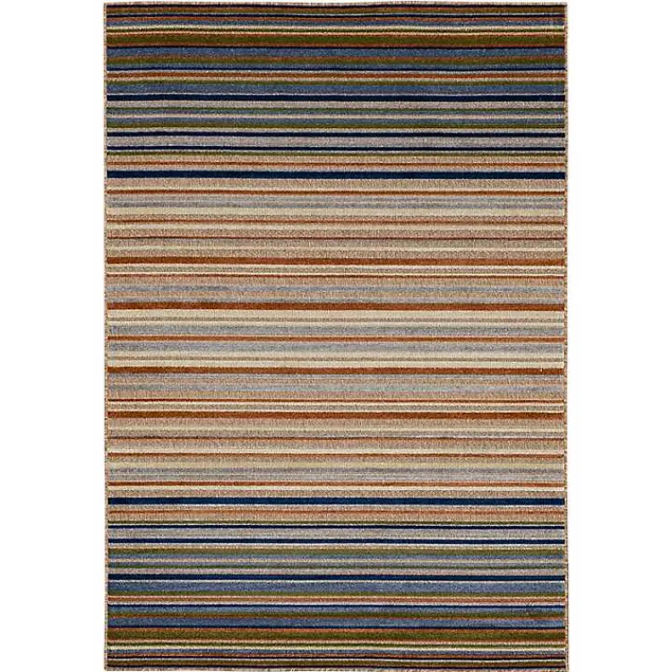 Kirklands Home Linear Seaside Outdoor Area Rug, 9x12 Multi Best