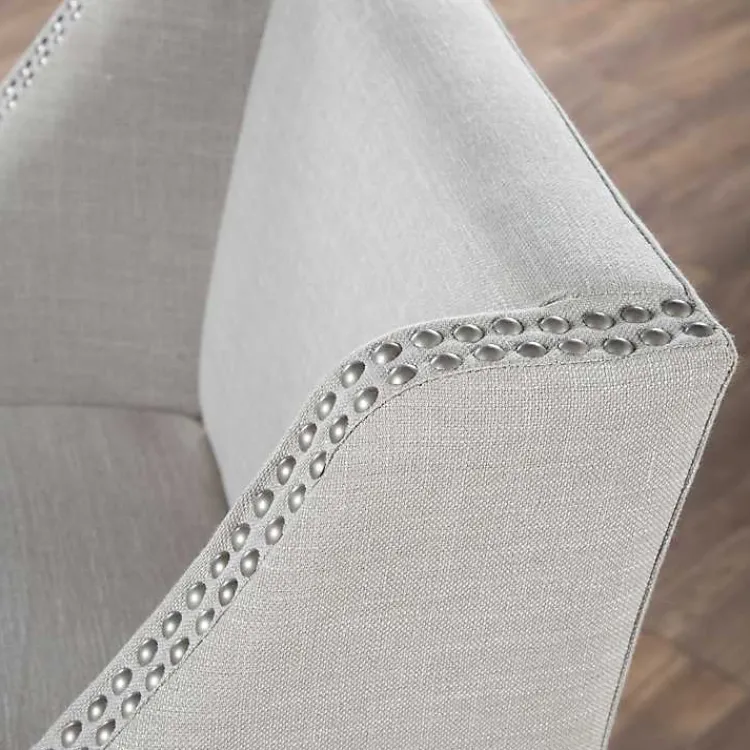 Kirklands Home Linen Castaic Barstool Tan New