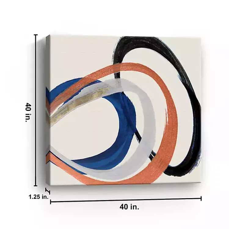 Kirklands Home Linked Up Abstract Canvas Art Print, 40x40 in. Online