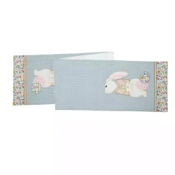 Easter Decorations>Kirklands Home Little Bunny Table Runner Blue