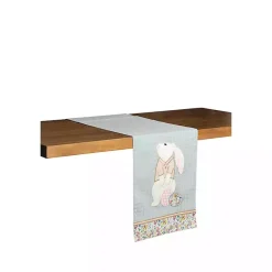 Easter Decorations>Kirklands Home Little Bunny Table Runner Blue