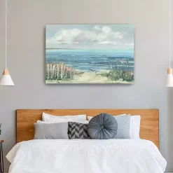 Kirklands Home Lively Cove Canvas Art Print, 48x32 in. Blue Online