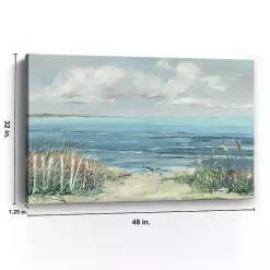 Kirklands Home Lively Cove Canvas Art Print, 48x32 in. Blue Online