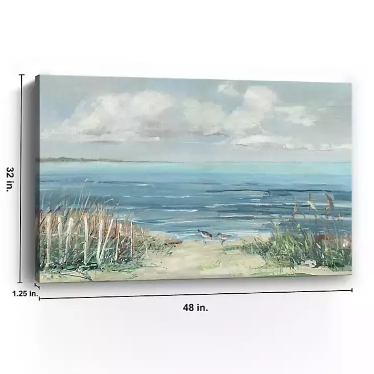 Kirklands Home Lively Cove Canvas Art Print, 48x32 in. Blue Online