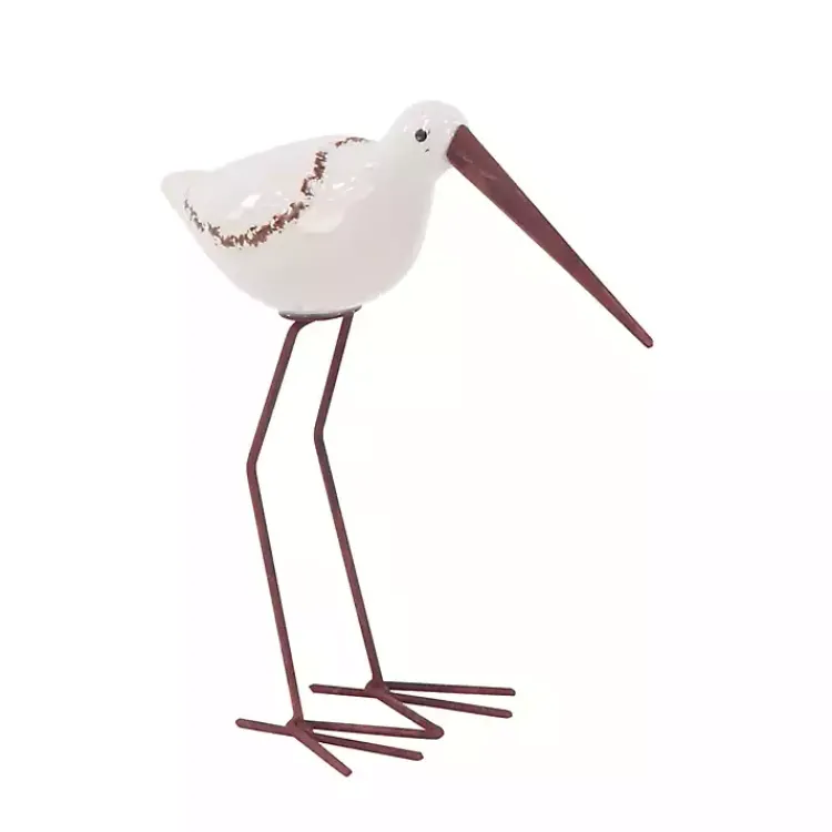Statues & Figurines>Kirklands Home Long Beak Stoneware Bird Figurines, Set of 3 White