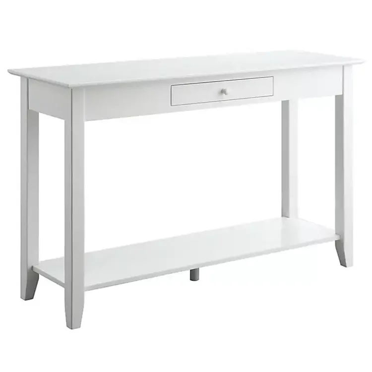 Kirklands Home Long Single Drawer Console Table White Discount