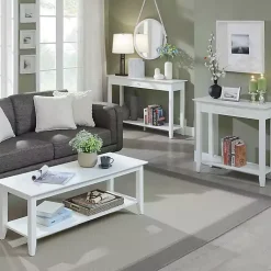 Kirklands Home Long Single Drawer Console Table White Discount