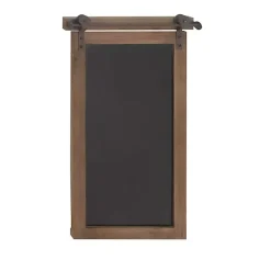 Kirklands Home Long Wood and Metal Frame Chalkboard New