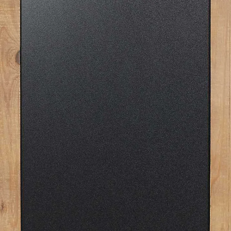 Kirklands Home Long Wood and Metal Frame Chalkboard New