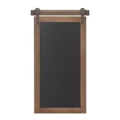 Kirklands Home Long Wood and Metal Frame Chalkboard New