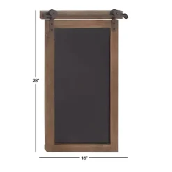 Kirklands Home Long Wood and Metal Frame Chalkboard New