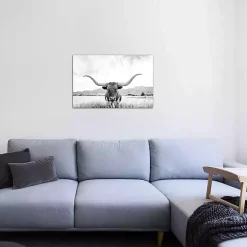 Kirklands Home Longhorn Giclee Canvas Art Print Sale