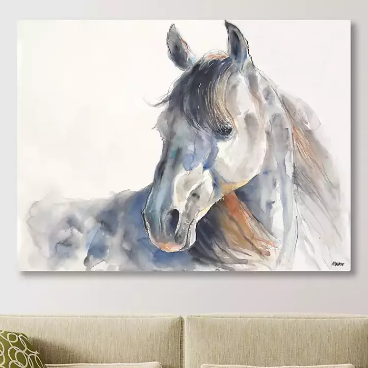 Kirklands Home Looking Back Giclee Canvas Art Print Blue Discount