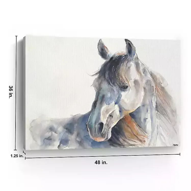Kirklands Home Looking Back Giclee Canvas Art Print White New