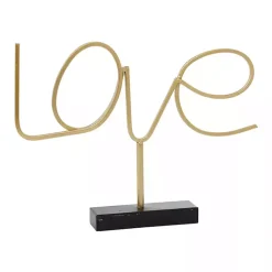 Statues & Figurines>Kirklands Home Looping Love Tabletop Sign Gold