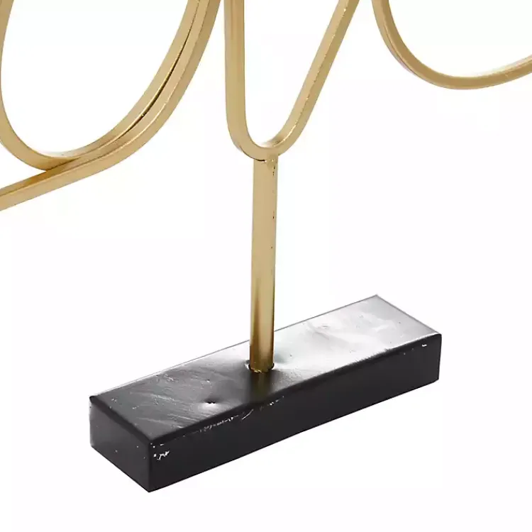 Statues & Figurines>Kirklands Home Looping Love Tabletop Sign Gold