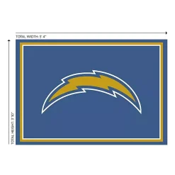 Kirklands Home Los Angeles Chargers Area Rug, 4x6 Online