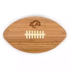 Kirklands Home Los Angeles Rams Bamboo Football Cutting Board Tan Outlet