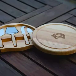 Kirklands Home Los Angeles Rams Cheese Board and Tool Set Tan New