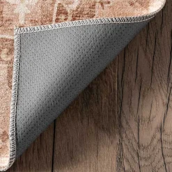 Kirklands Home Lottie Peach Vintage Washable Area Rug, 8x10 Orange Best