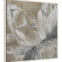 Kirklands Home Lotus Blossom Framed Canvas Art Print Clearance