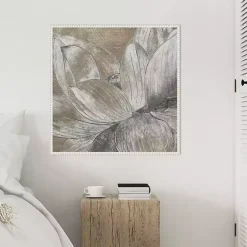 Kirklands Home Lotus Blossom Framed Canvas Art Print Clearance