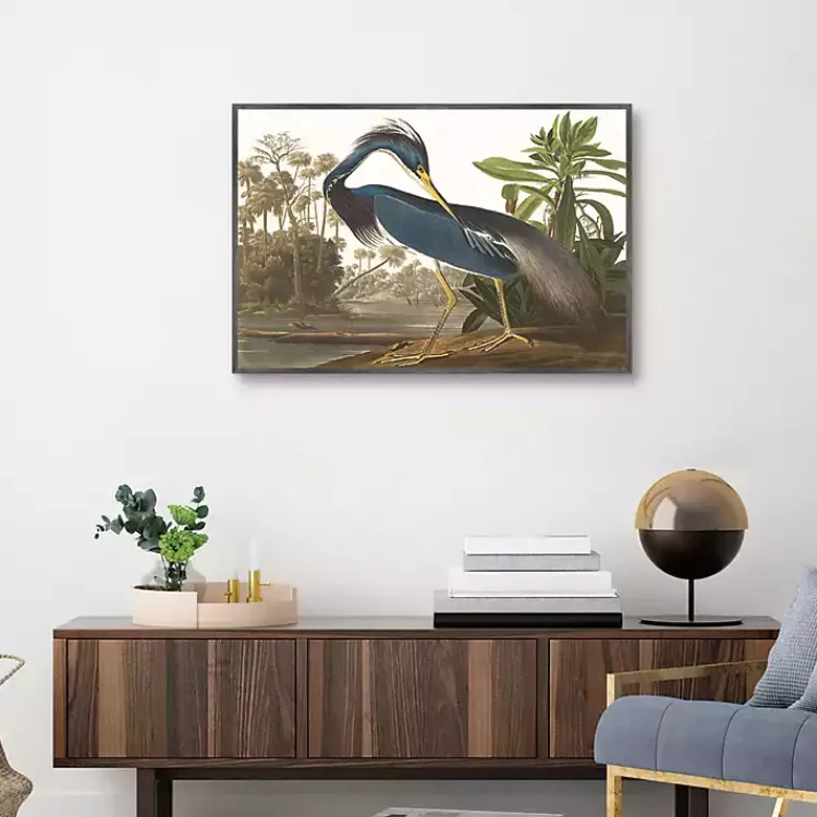 Kirklands Home Louisiana Heron Framed Canvas Art Print Discount